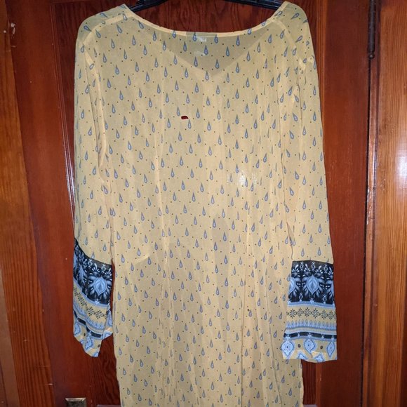 26W/28W Ashley Stewart Top High Low Tie front Maxi - Picture 3 of 4